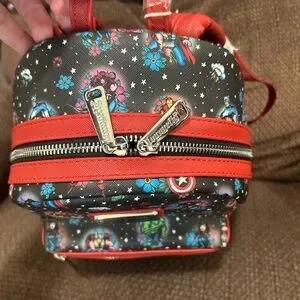 Loungefly Marvel AVENGERS Tattoo Floral Mini Backpack. Brand new w tags! Loungefly Marvel Avengers Floral Tattoo Mini Backpack NEW  main image 4
